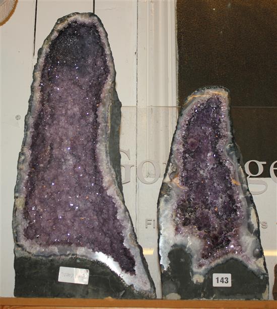 2 pieces of Amethyst